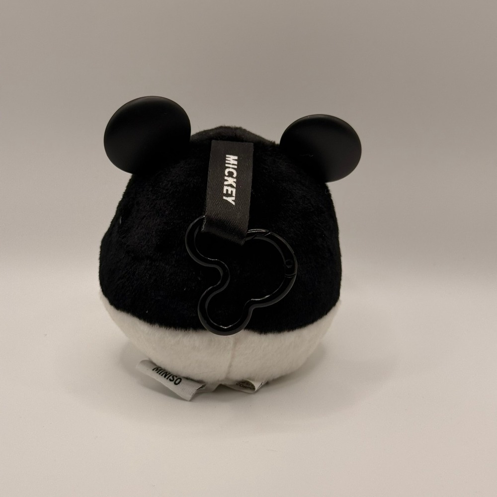 Miniso Disney Mickey Mouse Plush Coin Purse Pouch Sprinkles Ears Carabiner Clip - Picture 3 of 3